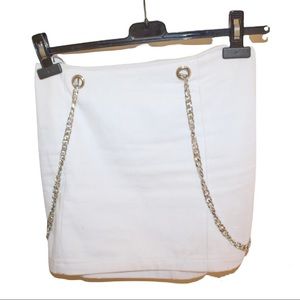 White LF chain skirt